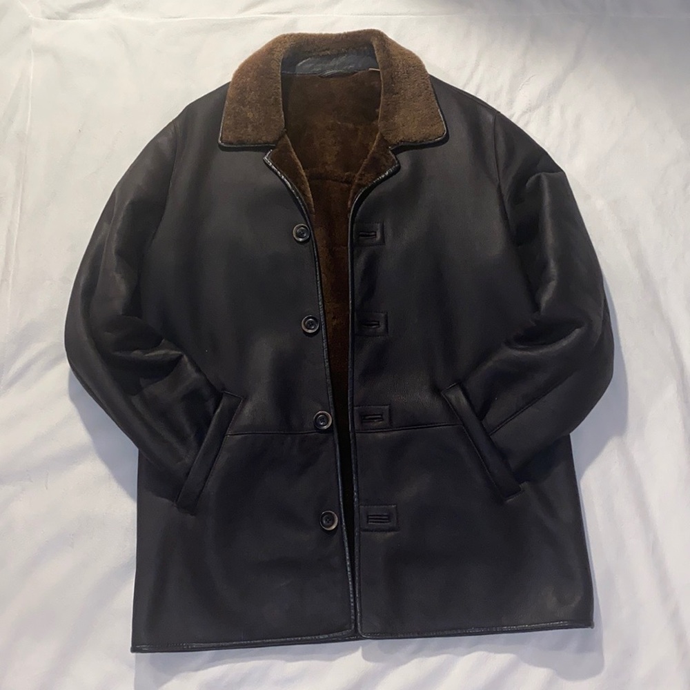 Robert Talbots Carmel Genuine Lambskin and Fur Coat